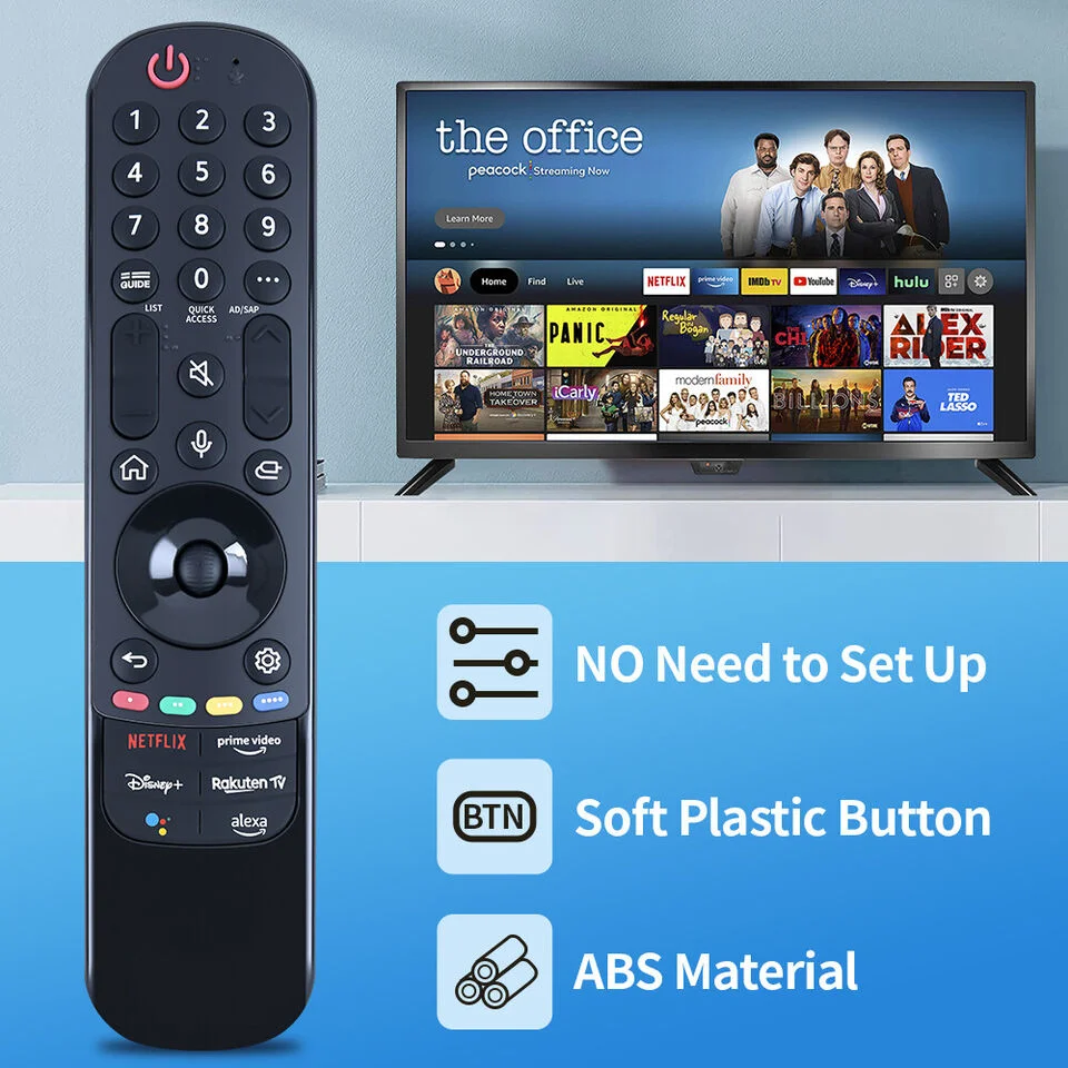 جهاز التحكم عن بعد الصوتي العالمي لنفس السحر ، UHD ، OLED ، QNED ، NanoCell ، 4K ، 8K ، التلفزيون الذكي ، Com