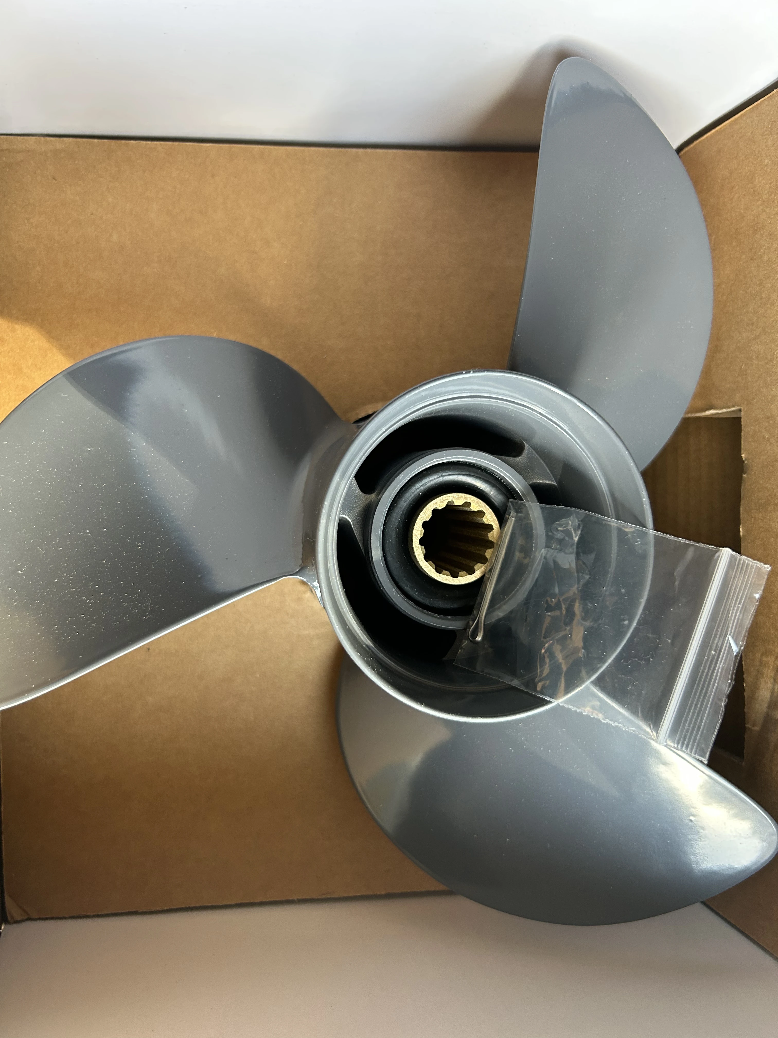 3-Blade 11 1/4x13 Propeller for Honda 35-60HP Outboard, 13-Spline Aluminum Alloy Boat Prop 58130-ZV5-000ZA image 6