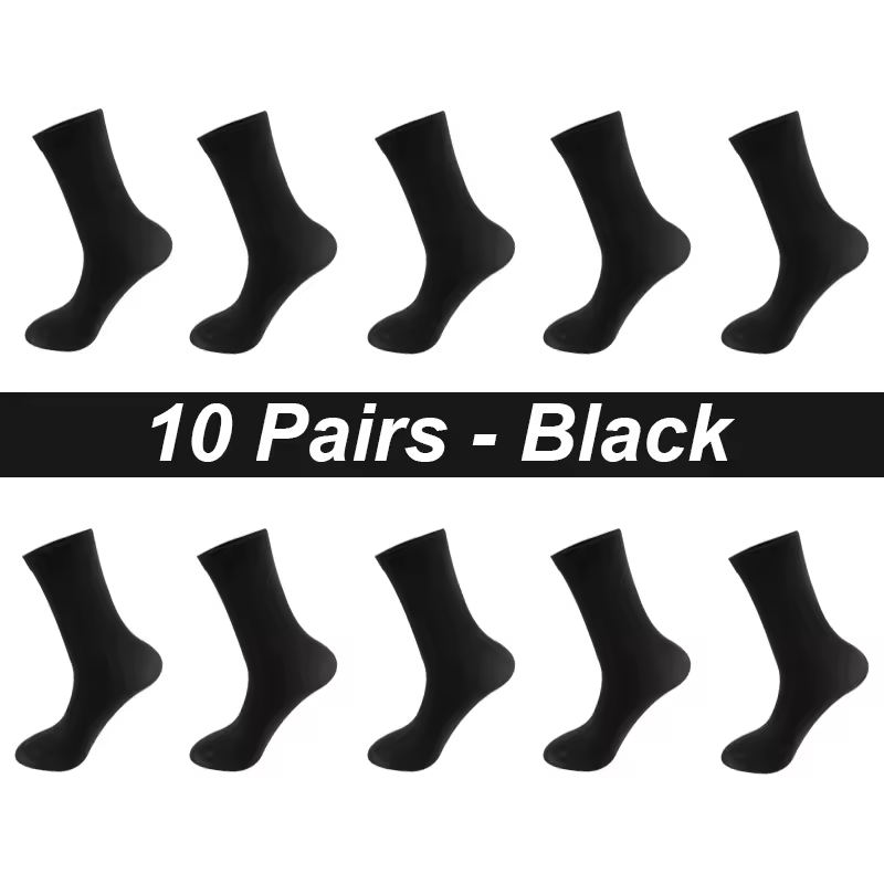 10Pairs/Lot Men Combed Cotton Socks Black Casual Business Breathable High Quality Man Sock New For Male Plus Size EU38-48 - Image 18