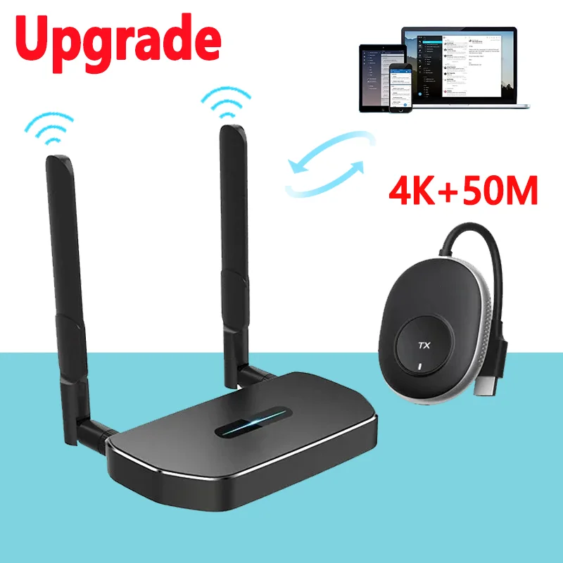 5.8G 1080P 50M Wireless HDMI Video Audio Transmitter and Receiver Extender Display Adapter Dongle For TV Monitor Projector PC