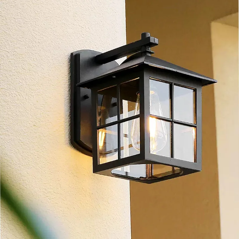 Europe Retro Wall Lights Outdoor Waterproof Villa Garden Exterior Wall Lamp Courtyard Porch Balcony Doorway Industrial Lighting