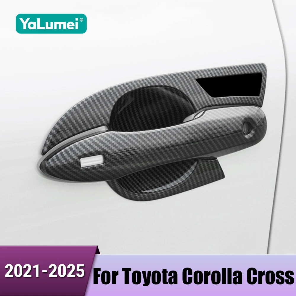 

ABS автомобильная внешняя дверная ручка чаша накладка на наклейки для Toyota Corolla Cross XG10 2021 2022 2023 2024 2025 гибридные аксессуары