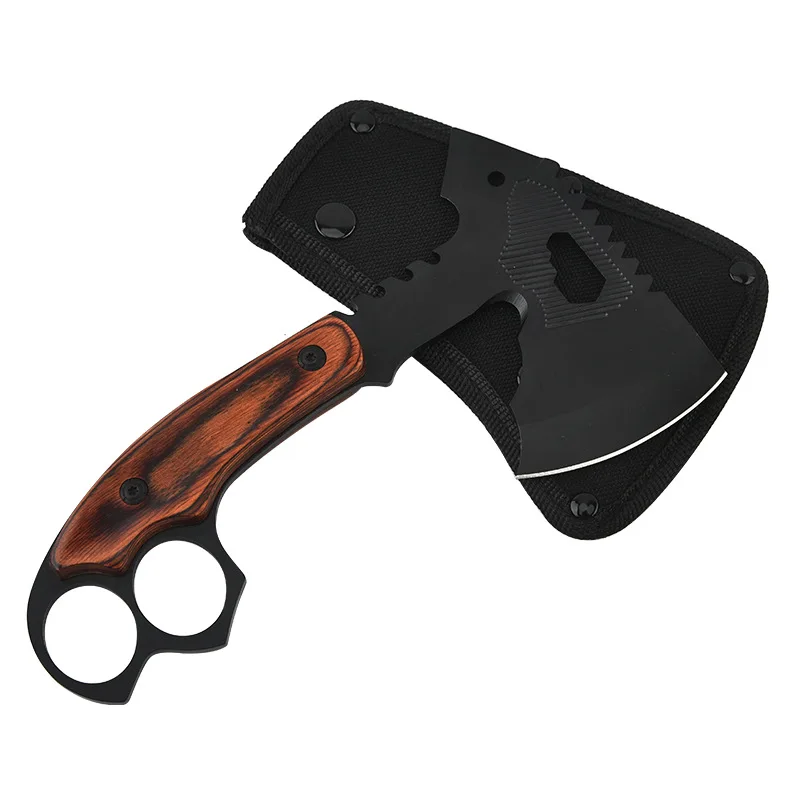 Kapak Mini Multifungsi Stainless Steel Portabel EDC untuk Kemah, Memotong Kayu, Survival, dan Taktis