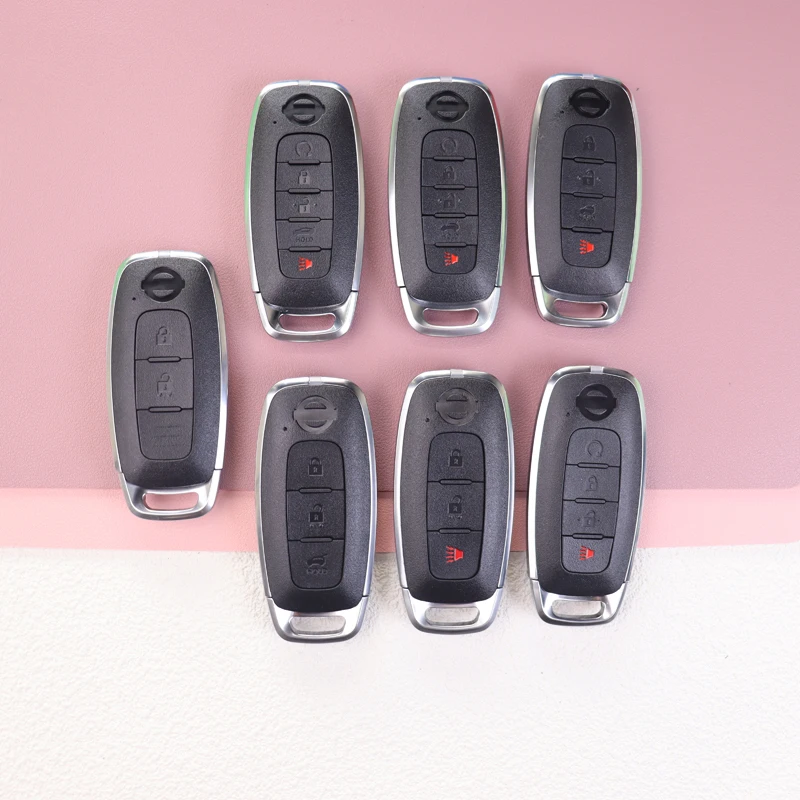 For Nissan 2 3 4 5 Bottons X-trail T33 Qashqai J12 Teana Altima Ariya Juke Kicks Sakura 2023 2024 Car Key Fob Case Shell Housing