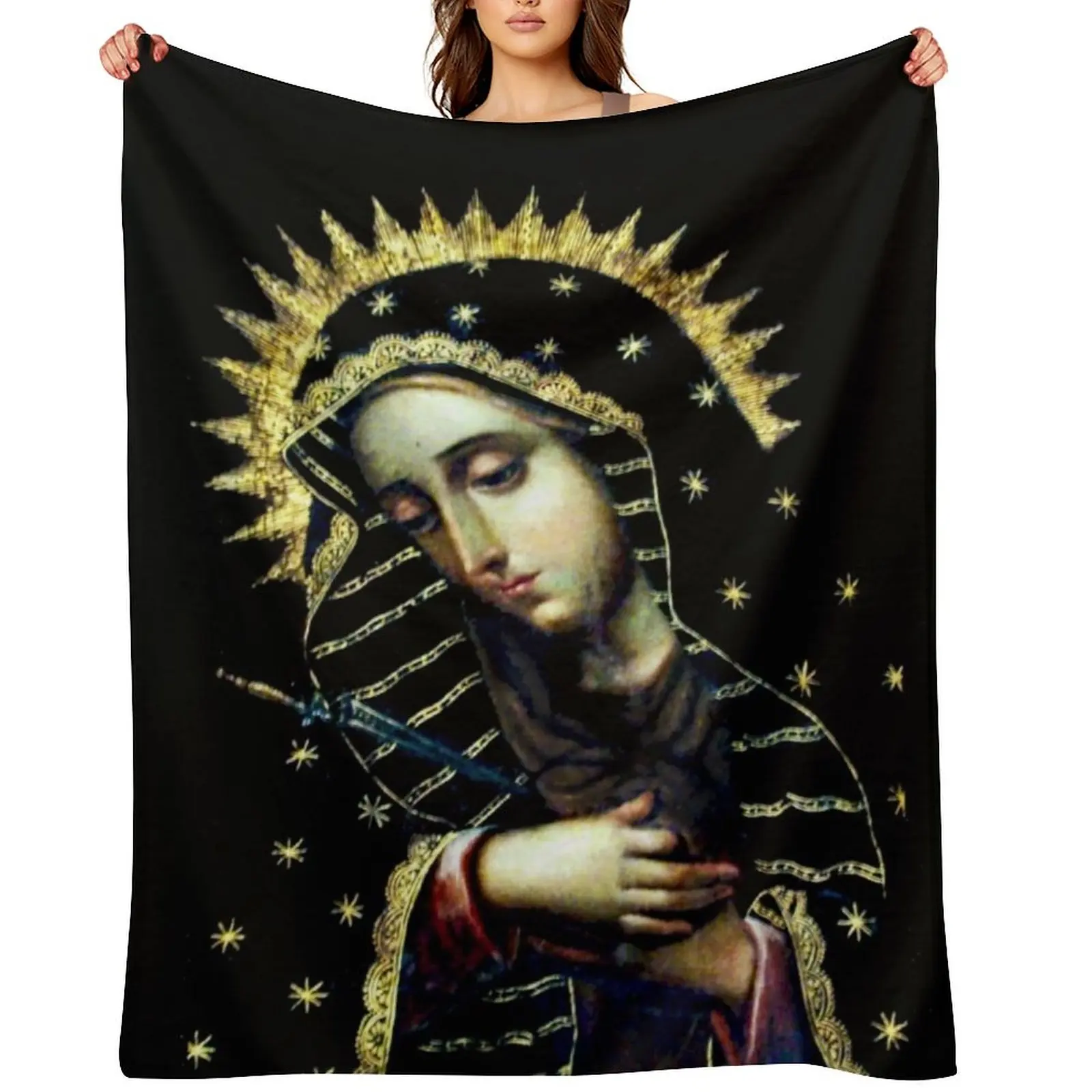 Virgin Mary Throw Blanket Blankets Sofas Of Decoration blankets ands Extra Large Throw Baby Flannel Vintage Blankets