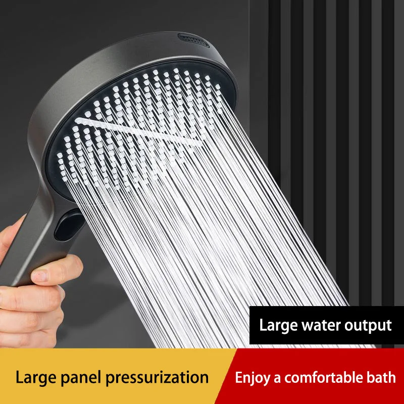 

4-speed High-end Supercharged Large-panel Shower Head Set With Large Water Outlet Household Bathing Shower Head