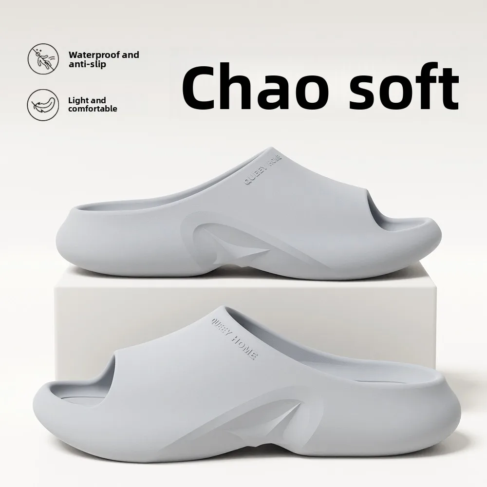 Neue Hausschuhe für Herren, Sommer-Outdoor- und Indoor-Badeschuhe, Rutschfeste Paar-Hausschuhe mit Dicker Sohle für Damen und Herren