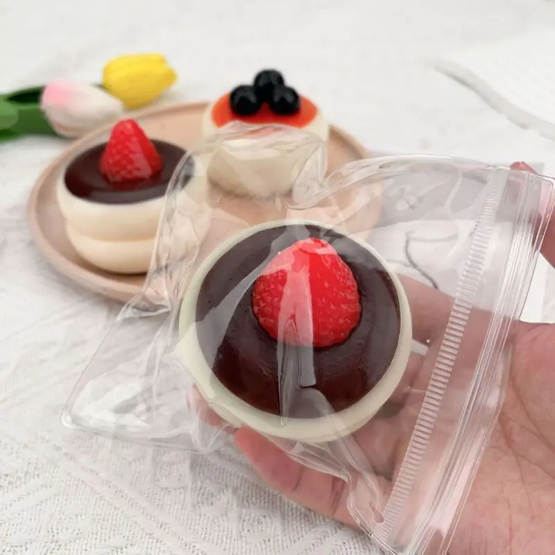 Taba Mochi Zappeln Obst Brot Creme Kuchen Squeeze Spielzeug Lustige Weiche Squeeze Spielzeug Langsam Rising Klebrige Stress Relief Spielzeug Für Kinder Erwachsene