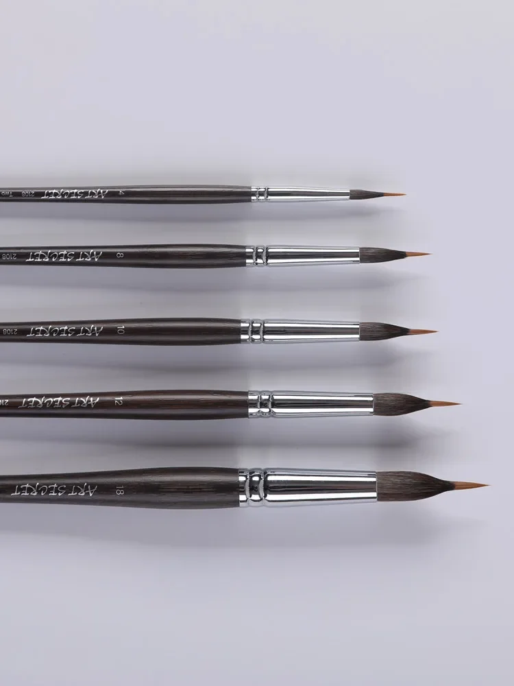 Artsecret 2108 Two Layer Liner Art Acrylic Paints Brush Squirrel Hair Mix Nylon Drawing Carbonized Pen for Details