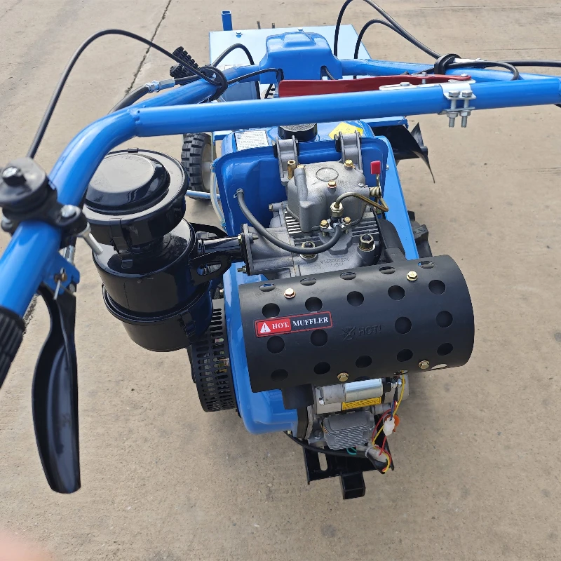 Walk Behind Chain Trencher Mini Ditch Digger for Slicing Soil to Plant High Quality Long Green Onion Crop Furrows