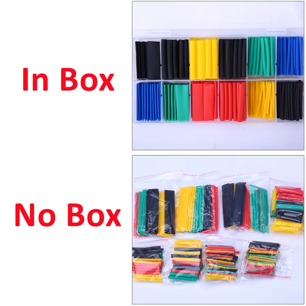 Thermoresistant Tube Heat Shrink Wrapping KIT, Termoretractil Heat shrink tube Assorted Pack Wire Cable Insulation Sleeve diy