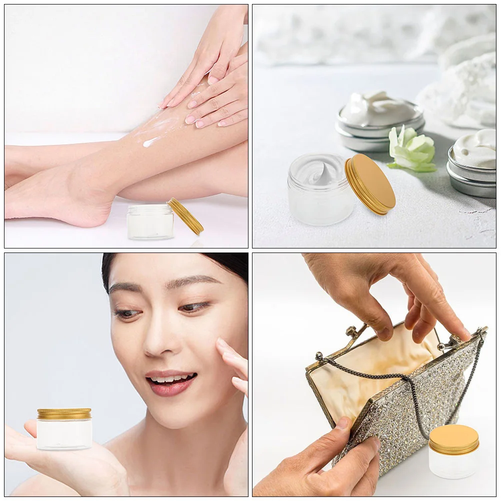 

12set Empty Face Cream Bottle Mini Pet Storage Containers Leak-Proof Travel Sample Bottles For Cosmetics Sub-Packing Container
