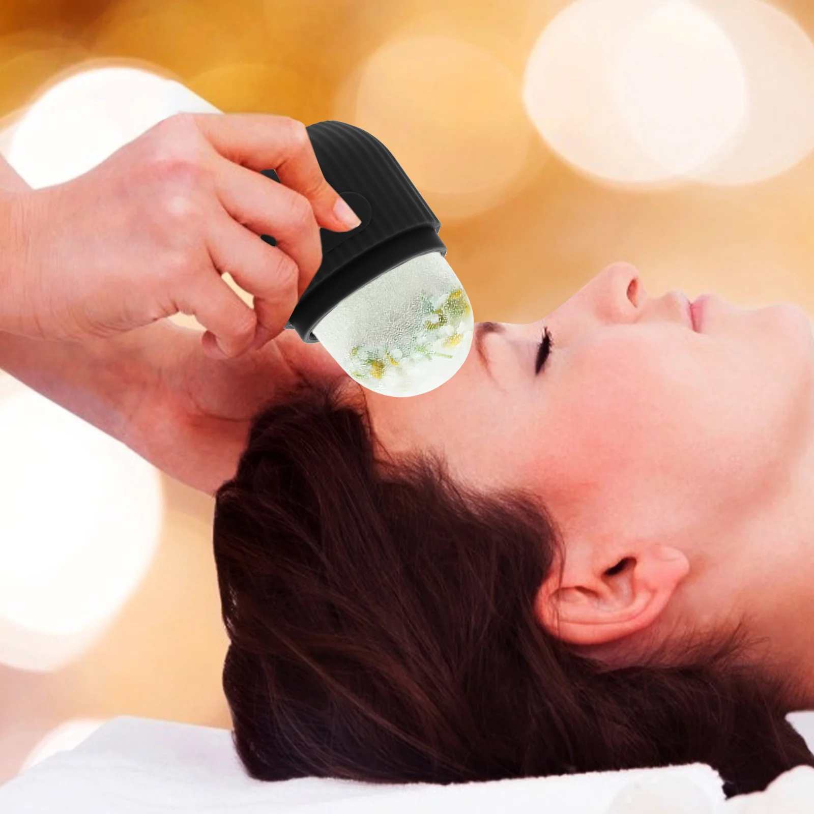 

Durable Silicone Face Mold Multi Functional Portable Massager for Head Eye and Facial Skin Care Compact and