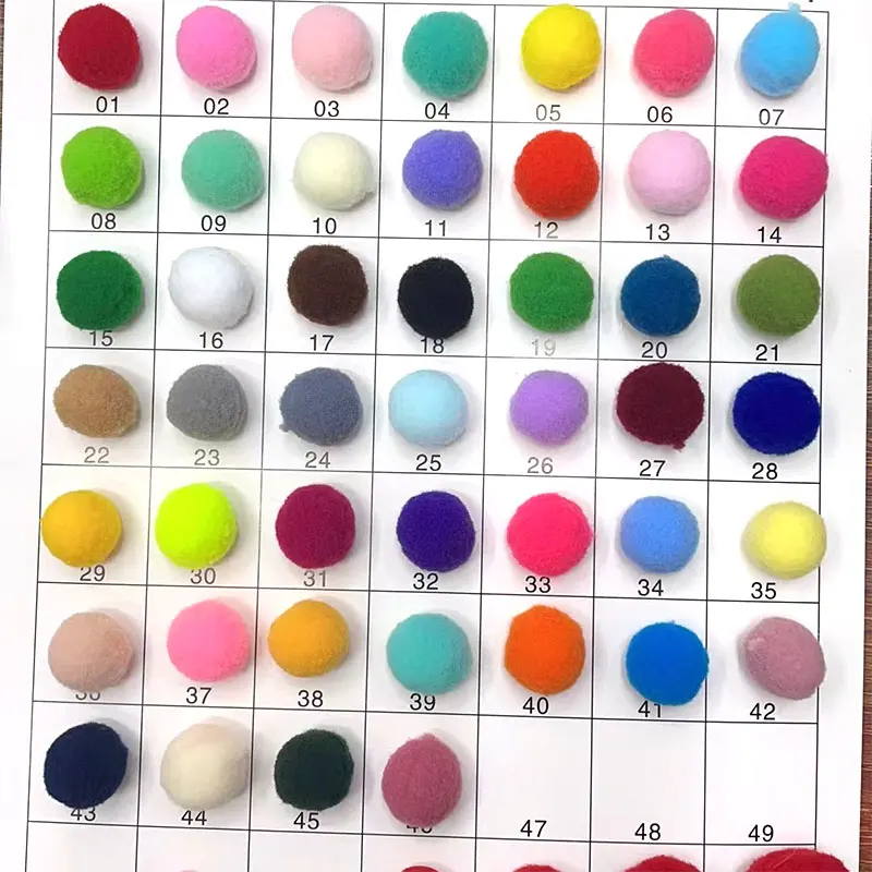 300-30pcs vícebarevná pompoms kožich koule glittery načechraný pom poms pružnost pom pom měkké koule pro DIY řemesel 8/10/15/20/25/30mm