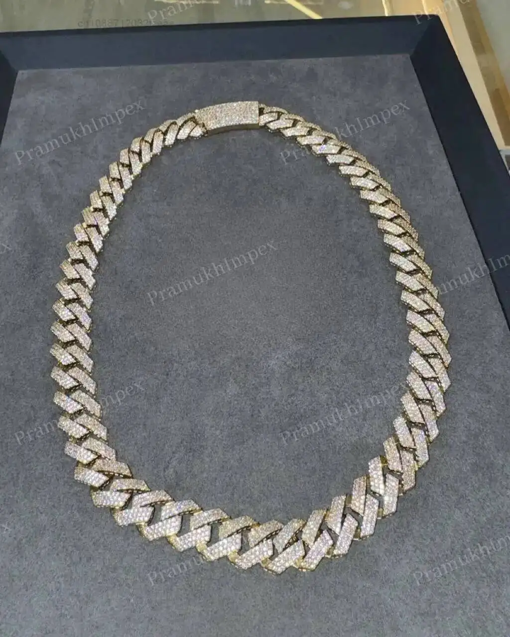 

Кубинская цепочка с звеньями Майами по индивидуальному заказу, классическая ручная работа, новый самый дизайн, стерлинговое серебро, производство льда из Индии, стилист рэпера