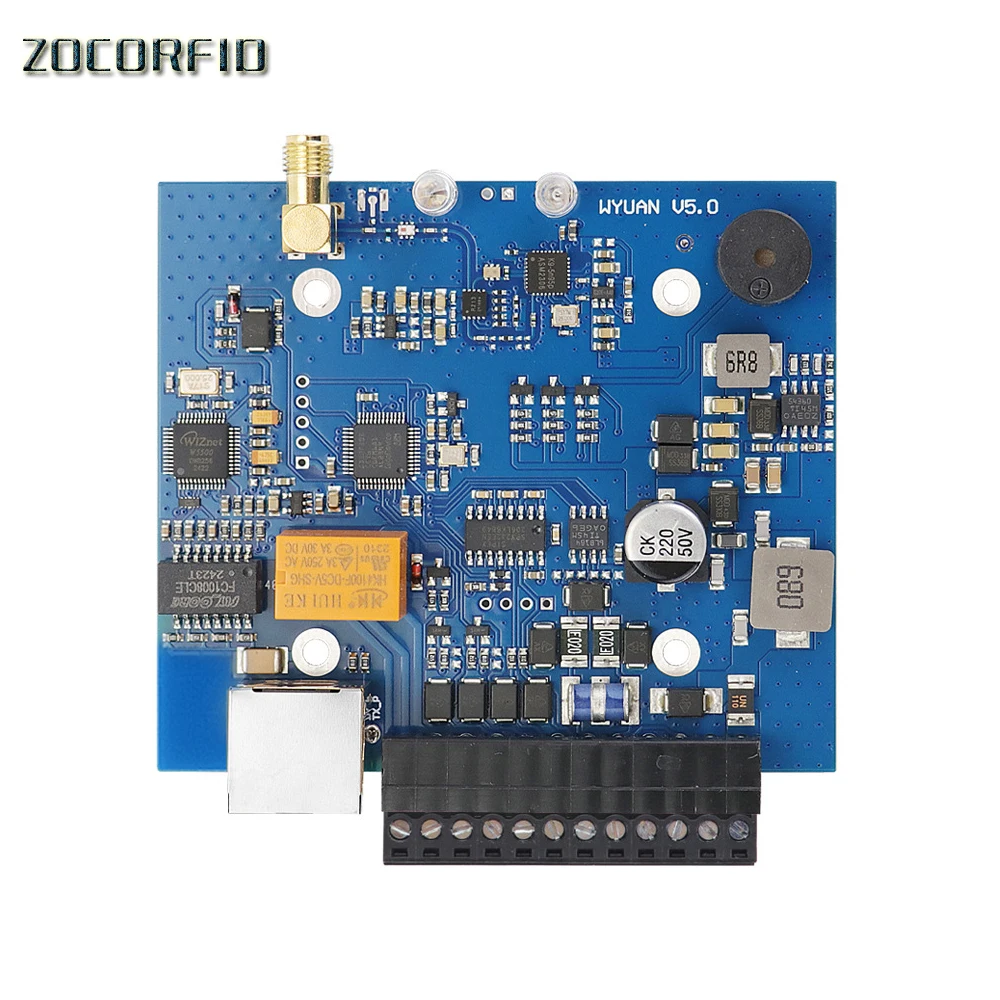860-926mHz UHF RFID Reader Wg26/34 RS485 TCP/IP port module RFID UHF reader Win/Android SDK Relay for Access Control