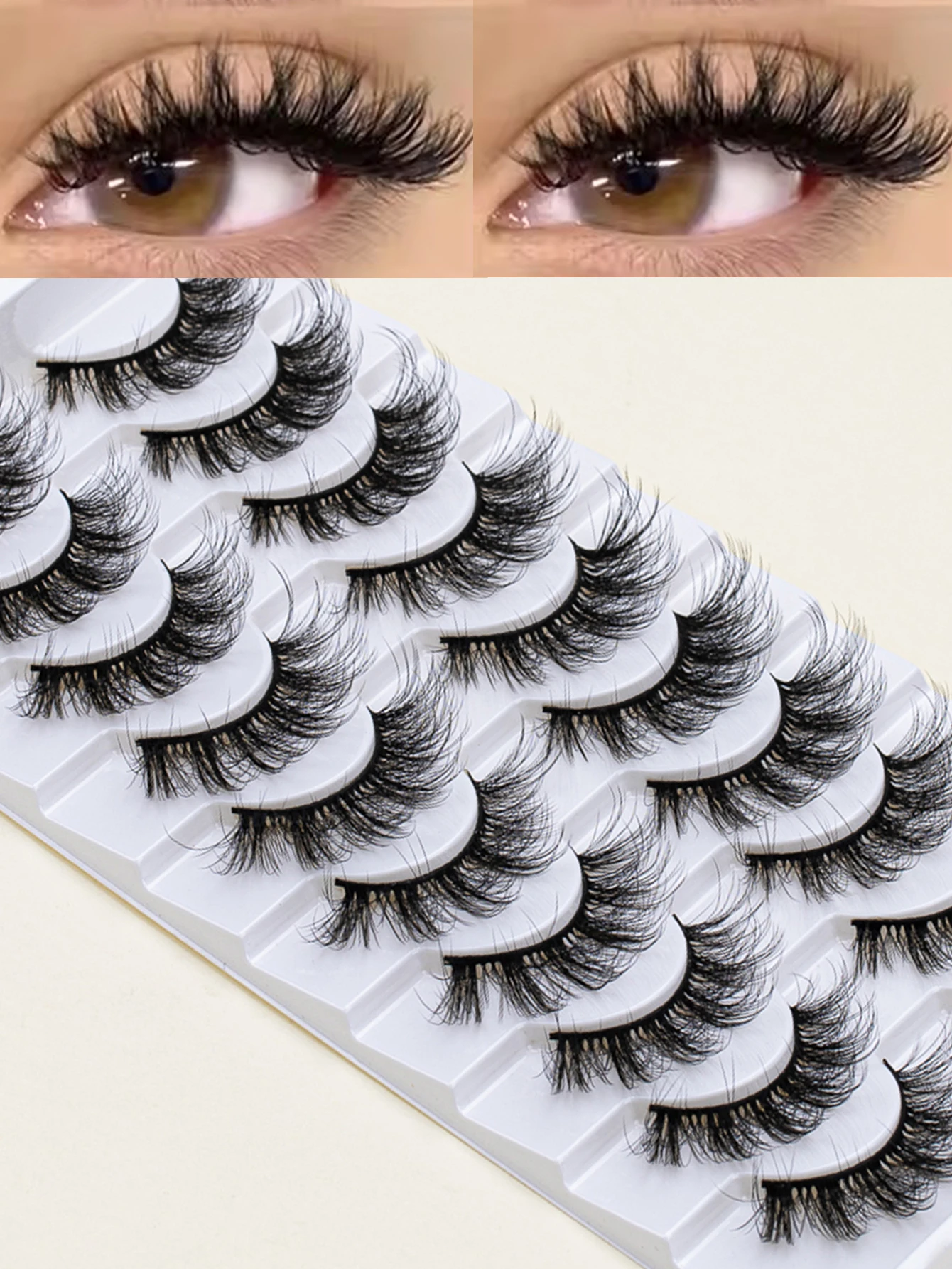 SEXYSHEEP Cílios de vison Banda macia Natural Cílios postiços fofos 3D Extensão de cílios de vison falso