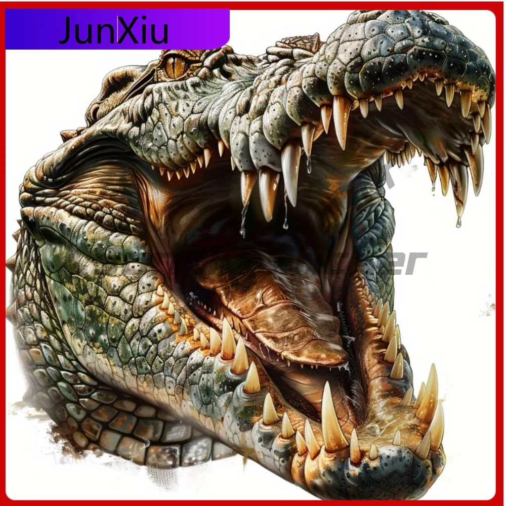 

A Lifelike 3D Alligator Sticker Made from Sturdy Vinyl Designed As Unique Vehicle Decal for Scratch Defense And Tren Car La