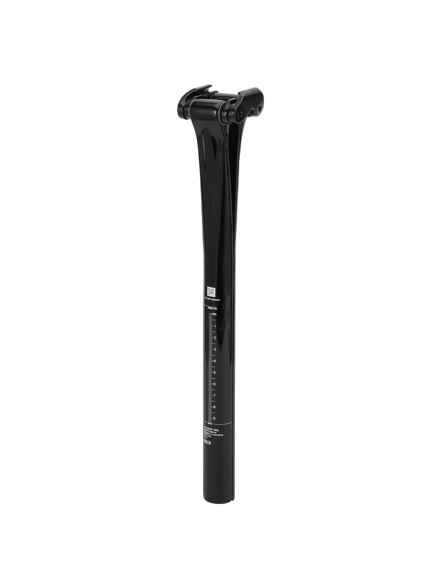 Sztycy rowerowe X Autohaux 27.2x330mm 30.8x330mm 31.6x330mm z włókna węglowego, czarne, z regulowanym kątem nachylenia, offset 12mm — 2