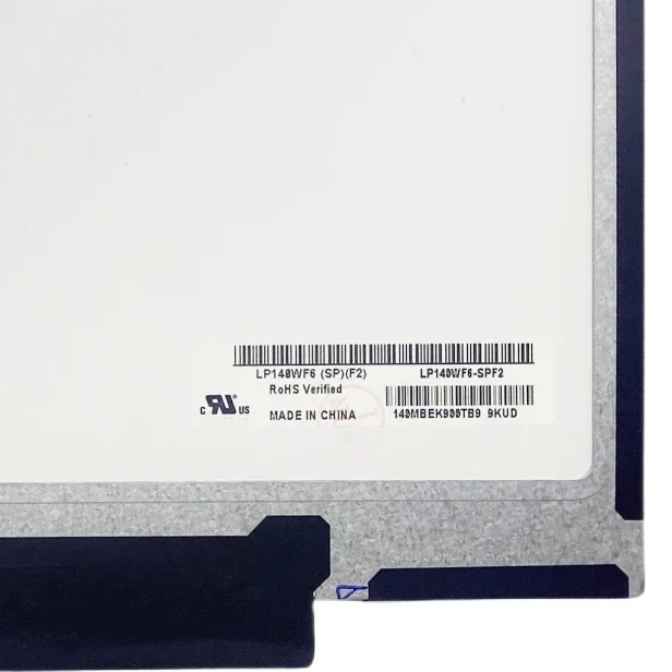Painel de Substituição do Laptop, Matrix LCD Screen, LP140WF6, SPF2, 1920x1080 IPS, 14 ", 30Pins