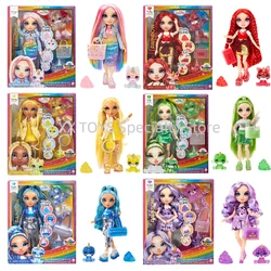 Rainbow High Rainbow with Slime Kit & Pet 11 Inch Shimmer Posable Fashion Doll DIY Sparkle Slime Collectible Dolls Girls Gifts