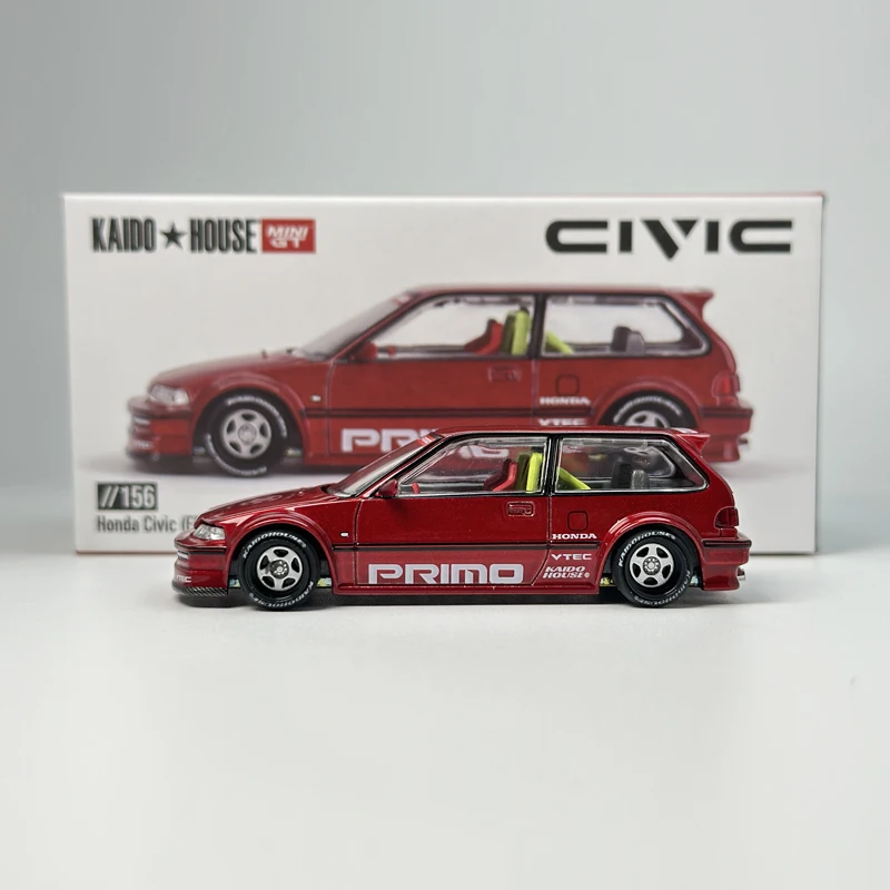 Kaido House Honda Civic EF Kaido Works V2 Metal Red KHMG alloy car
