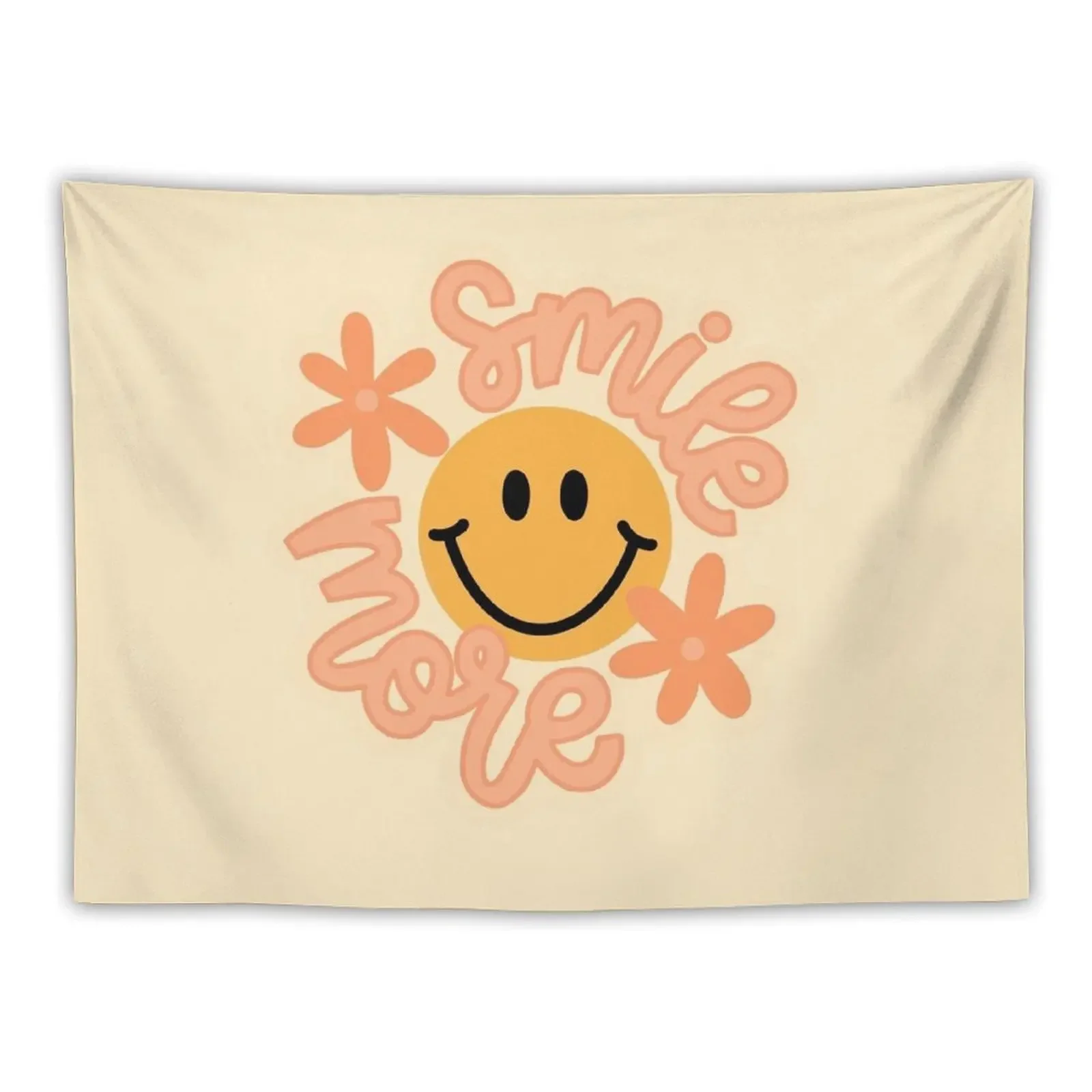 

Smile More Tapestry Funny Cute Room Things Tapestry