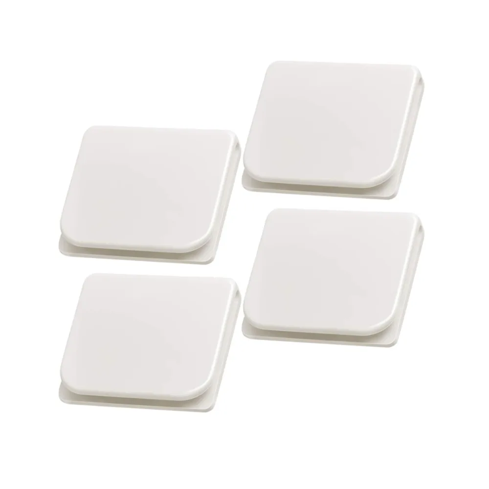 2/4/6/8Pcs Non-Punching Curtain Closure Clip Transparent Self-adhesive Shower Curtain Clips Does Not Harm Wall Windproof