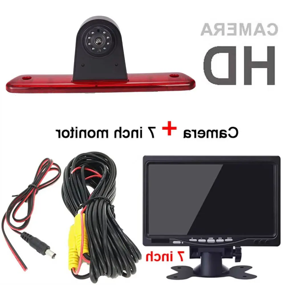 HD car reverse rear view camera for Citroen Jumpy Peugeot Expert Toyota Proace van 3 transporter With mirror monito kit
