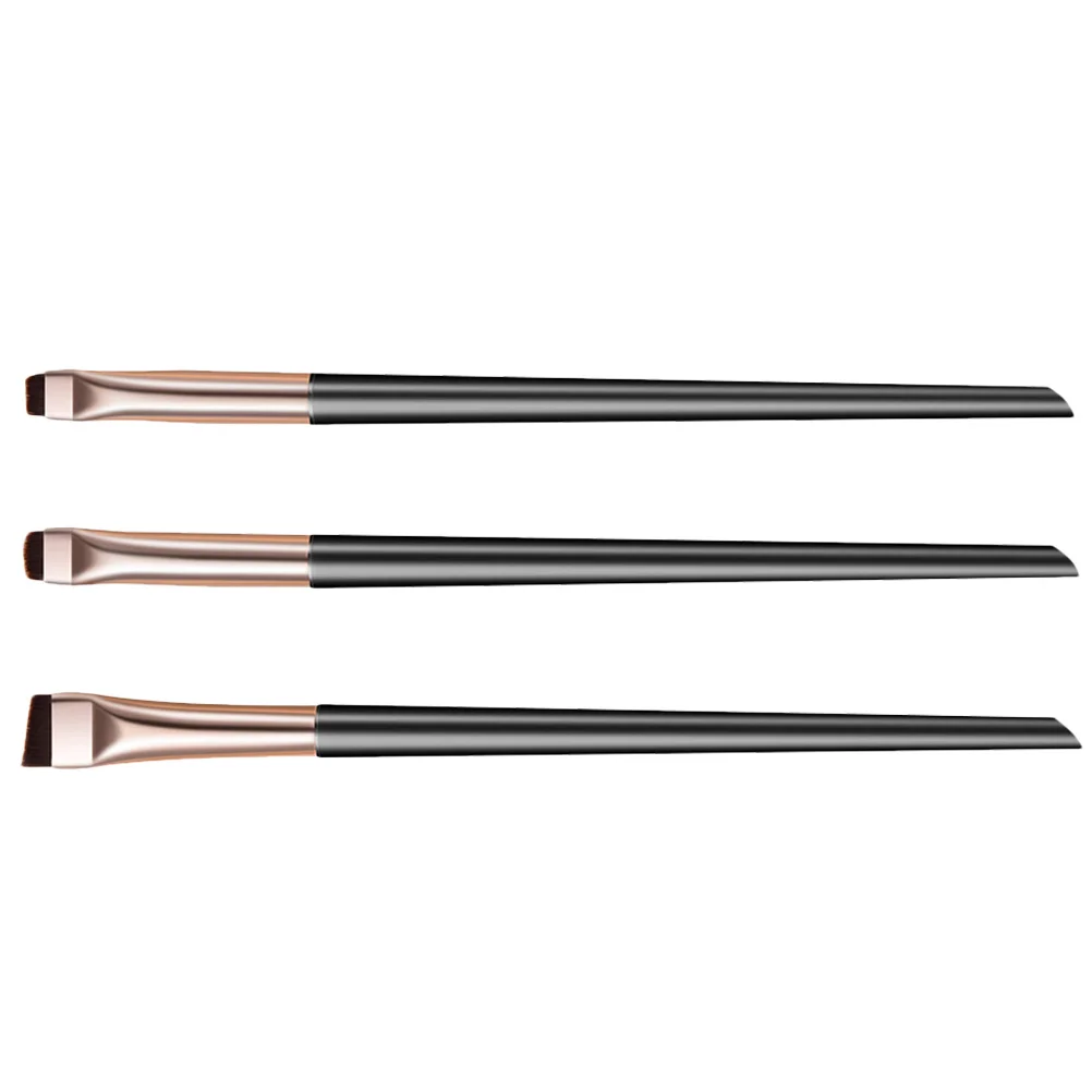 1 مجموعة كحل فرشاة مجموعة لينة بزاوية قضيب أداة الدقة العين اينر فرشاة ل الحاجب المخفي السلس عقد المهنية #1