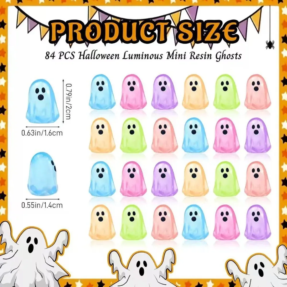 10–100 Stück leuchtende Geisterfiguren – leuchten nachts, Mini-Actionfigur, Mikro-Landschaftsminiaturen für Halloween-Party-Dekoration – Detail 3
