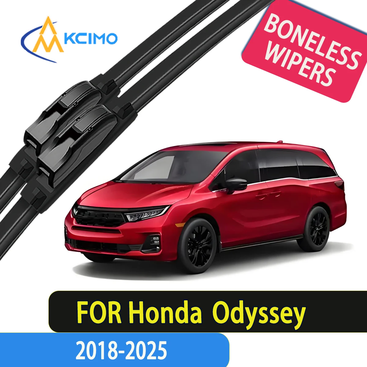 

2pcs Quality Windscreen Silent Black Car Rain Brush Suitable for Honda Odyssey (North America) RL6 2018-2025 Front Wipers Brush
