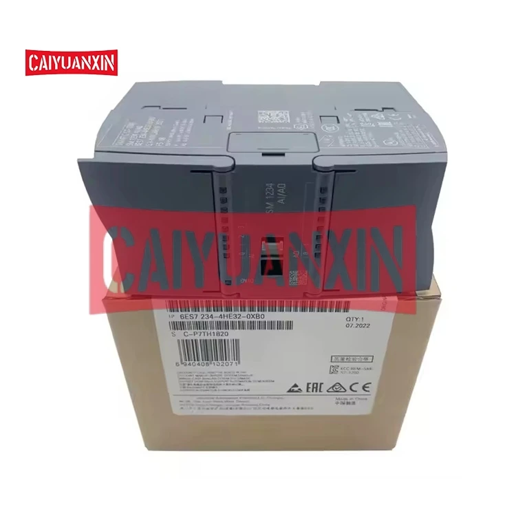 Quente original novo 6es7234-4he32-0xb0 S7-1200 sm1234 compacto cpu microcontrolador fpga suporte técnico disponível plc