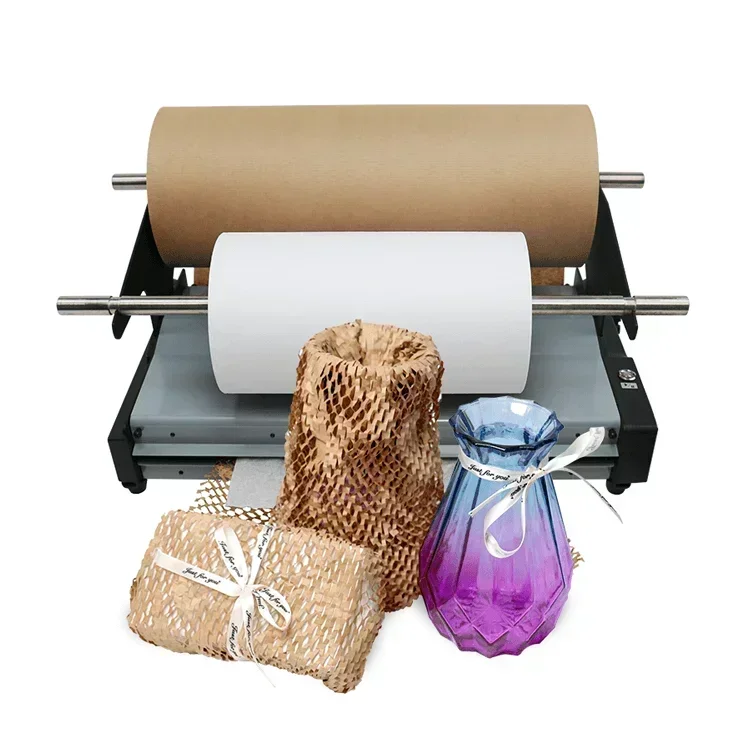 

Cheap And Fine Compostable Paper Wrapping Packaging Eco-Friendly Cushion Machine Honeycomb Paper Dispenser For ProtectionHot Sal