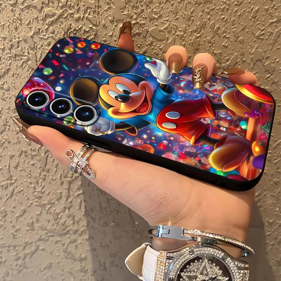 حافظة كارتون ديزني ميكي لهاتف سامسونج جالاكسي A05 A06 A01 A02 A07 A10 A20 نوت 20 Ultra 9 10 A04 A50 A70 A03 A30 A40 ظهر ناعم
