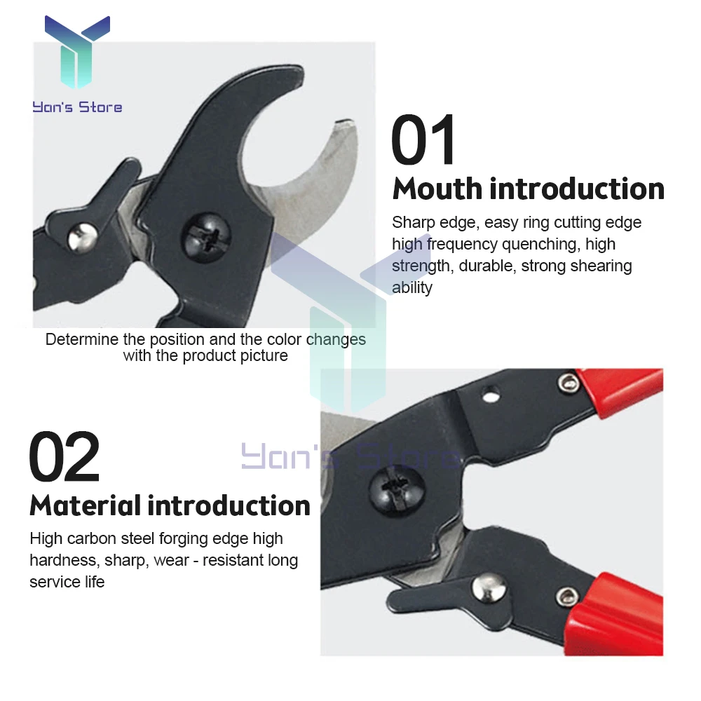 Insulated Cable Cutter Wire Stripper Electrician Shears Pliers Scissors Cutting Tools Manual Stranding Pliers Hand Cutting Tools