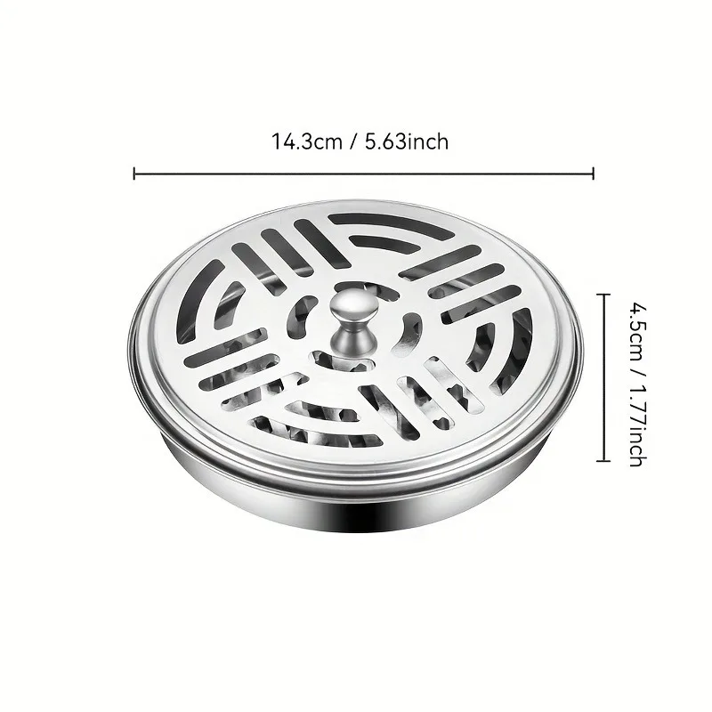 1set Circular Fireproof And Heat,Resistant Mosquito Repellent Incense Rack,Portable,Suitable for Home And Outdoor Camping.