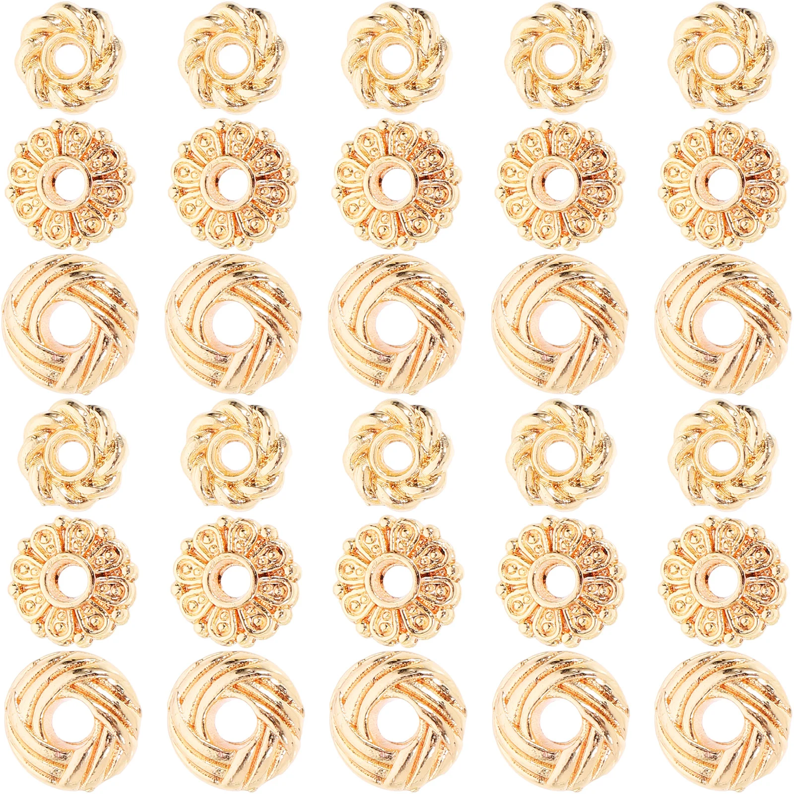 300 قطعة خزر عازل سبائك الزنك فضفاض الخرز المعدني DIY بها بنفسك صنع المجوهرات أساور القلائد أقراط لوازم الحرفية