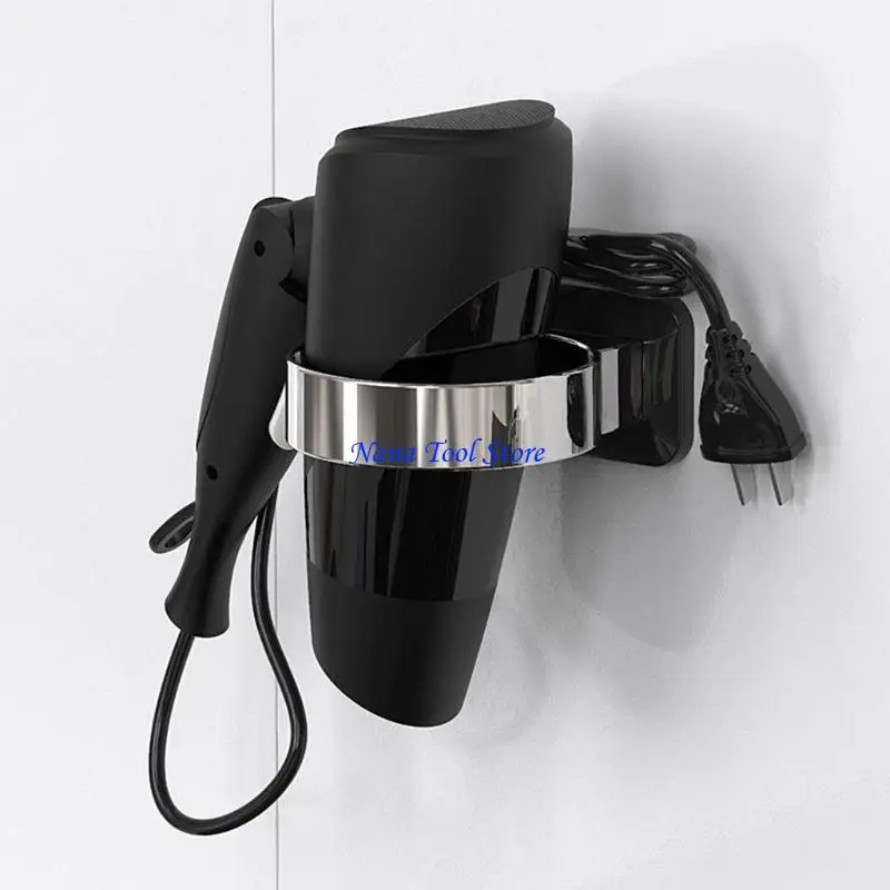 31GJ Hair Dryer Racks Bathroom Hair Dryer Storage Shelf Hair Tool Holder Waterproof