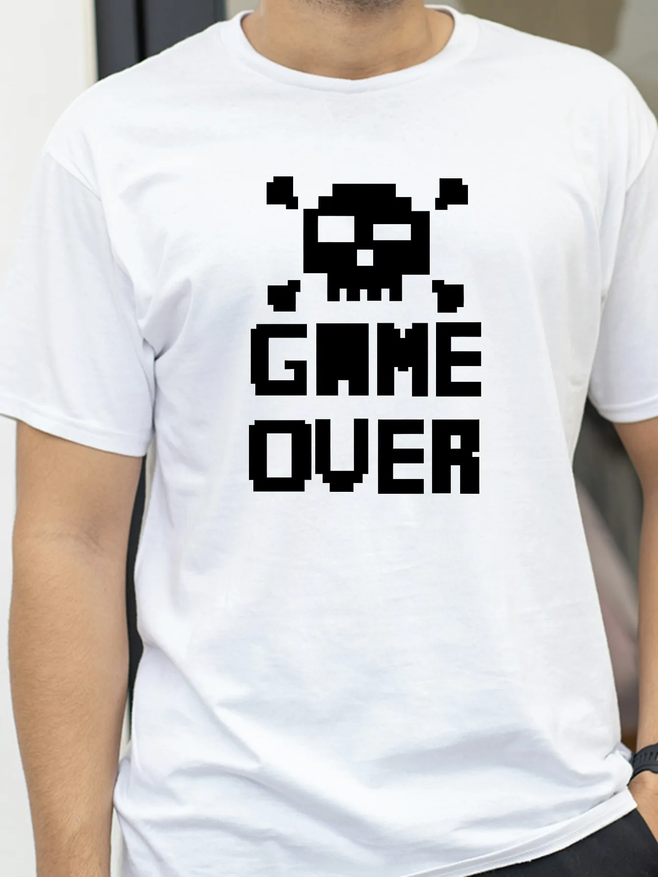 

Game Over Bride Groom Bachelor Party T Shirt Funny Tshirt Mens Clothing Short Sleeve Camisetas T-shirt