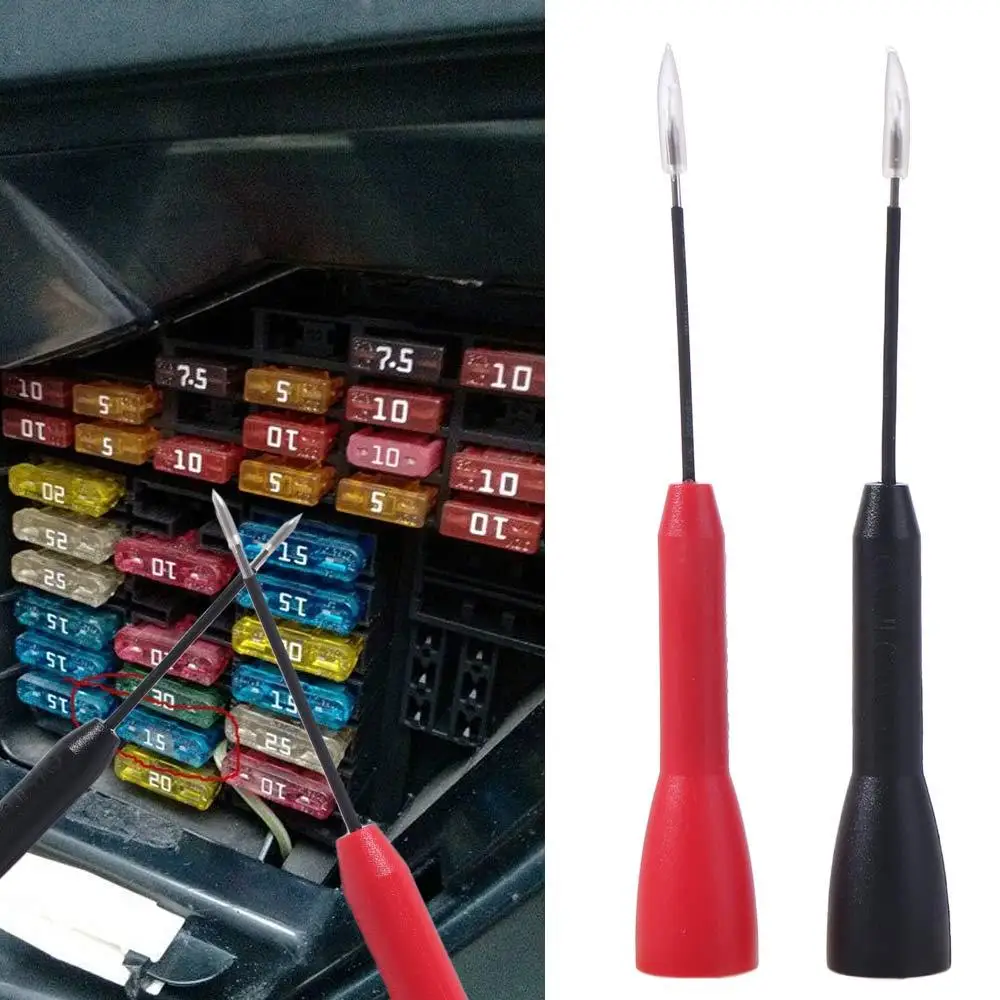 Copper Multimeter Pen Head Ultra-fine Circuit Extended Needle Test Probes Non-Destructive 600V/10A Tip Adapter Voltmeter