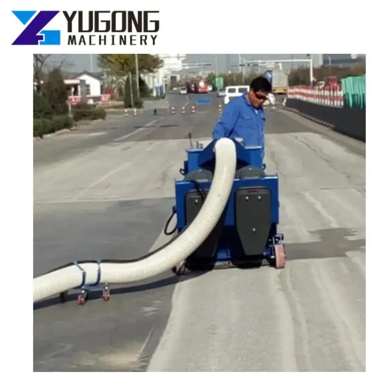 Asphalt Pavement Shot Blaster Horizontal Movable Concrete Floor Shot Blasting Machine Mobile Steel Plate Shot Blasting Machine