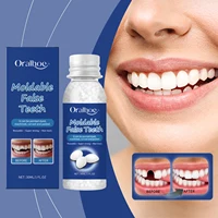Resina temporal moldeable fijación de dientes faltantes dientes rotos pegamento sólido DIY Halloween Cosplay fiesta dentadura adhesiva reparación de dientes