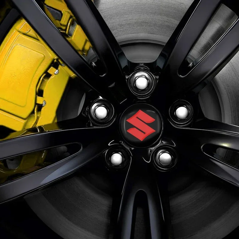 스즈키 SX4 알토 에스쿠도 스위프트 스타일링 스위프트 그랜드 비타라 짐니용 56mm 자동차 휠 센터 허브 캡 엠블럼 데칼 휠 스티커 4개