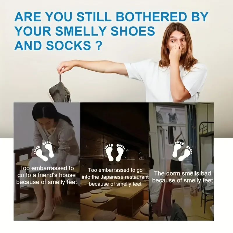 Multifunctional Shoe & Sock Deodorant Spray: Eliminates Odors in Restrooms/Kitchens/Car Interiors, Shoe Cabinet Care view 5