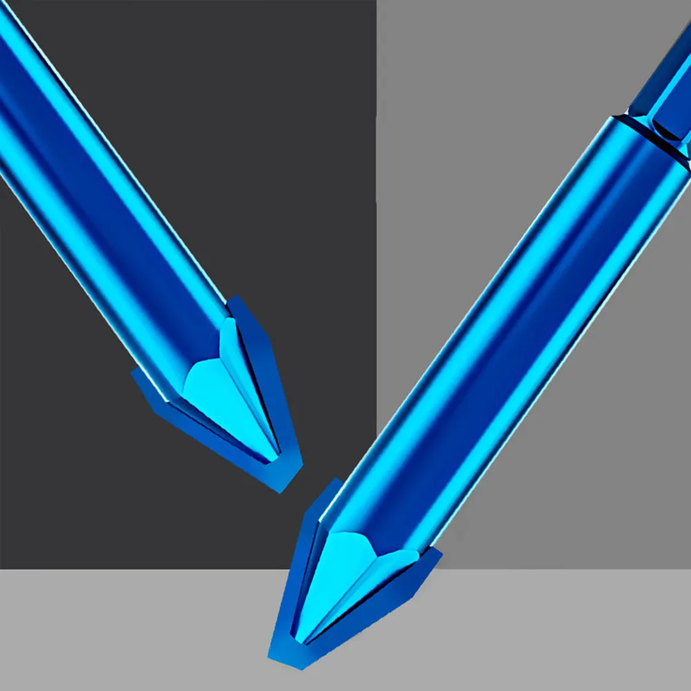 5pcs 6/8/10/12mm Eccentric Drill Bit Multifunction Crooked Head Precise Drilling For Tile Glass Carbide Wood Plastics Power Tool