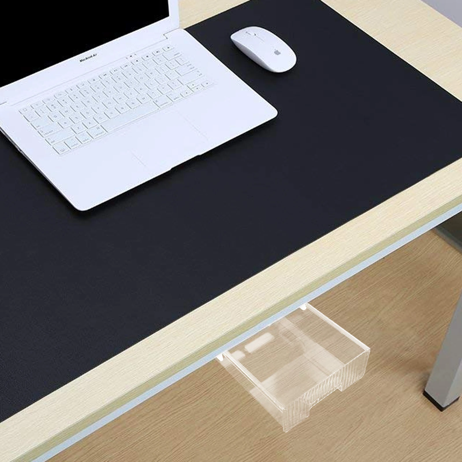 

Desk Storage ganizer Under Desk Drawer Transparent White Medium No Partition Space Saving Office Supplies Study Bedroom Kitchen