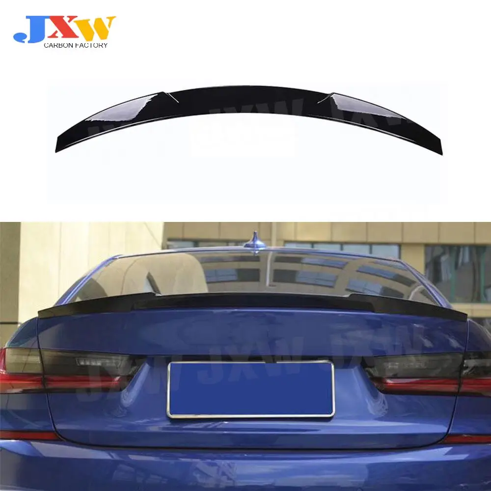 

Carbon Fiber For BMW 3 Series G20 G28 2019-2020 Car Rear Trunk Spoiler Boot Wings M4 Style ABS Spoiler Bumper Rear Lip