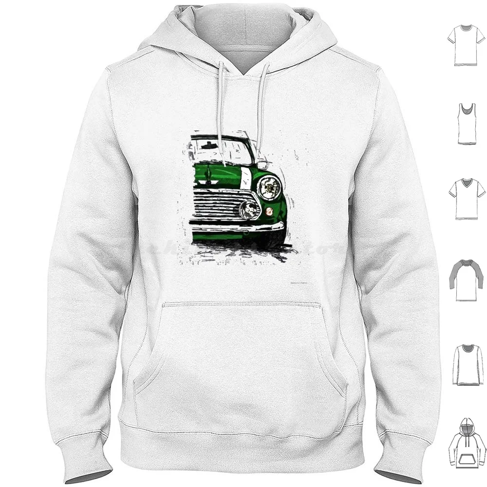 A Little Scruffy Hoodies Long Sleeve Mini Cooper Super Rally Racing Car Vehicle Motoring Classic 60s Iconic Small