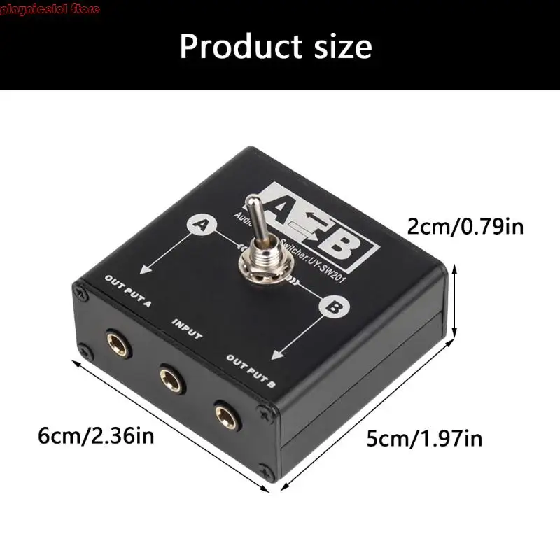 Коробка переключения звука 3,5 мм с несколькими входами и одним выходом, устойчивый металлический корпус для студийного оборудования